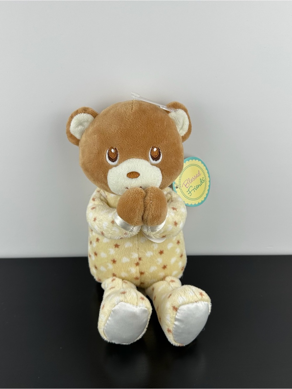 Kids Preferred Blessed Friends Prayer Bear Stars Teddy 10" Plush Sound Works NWT